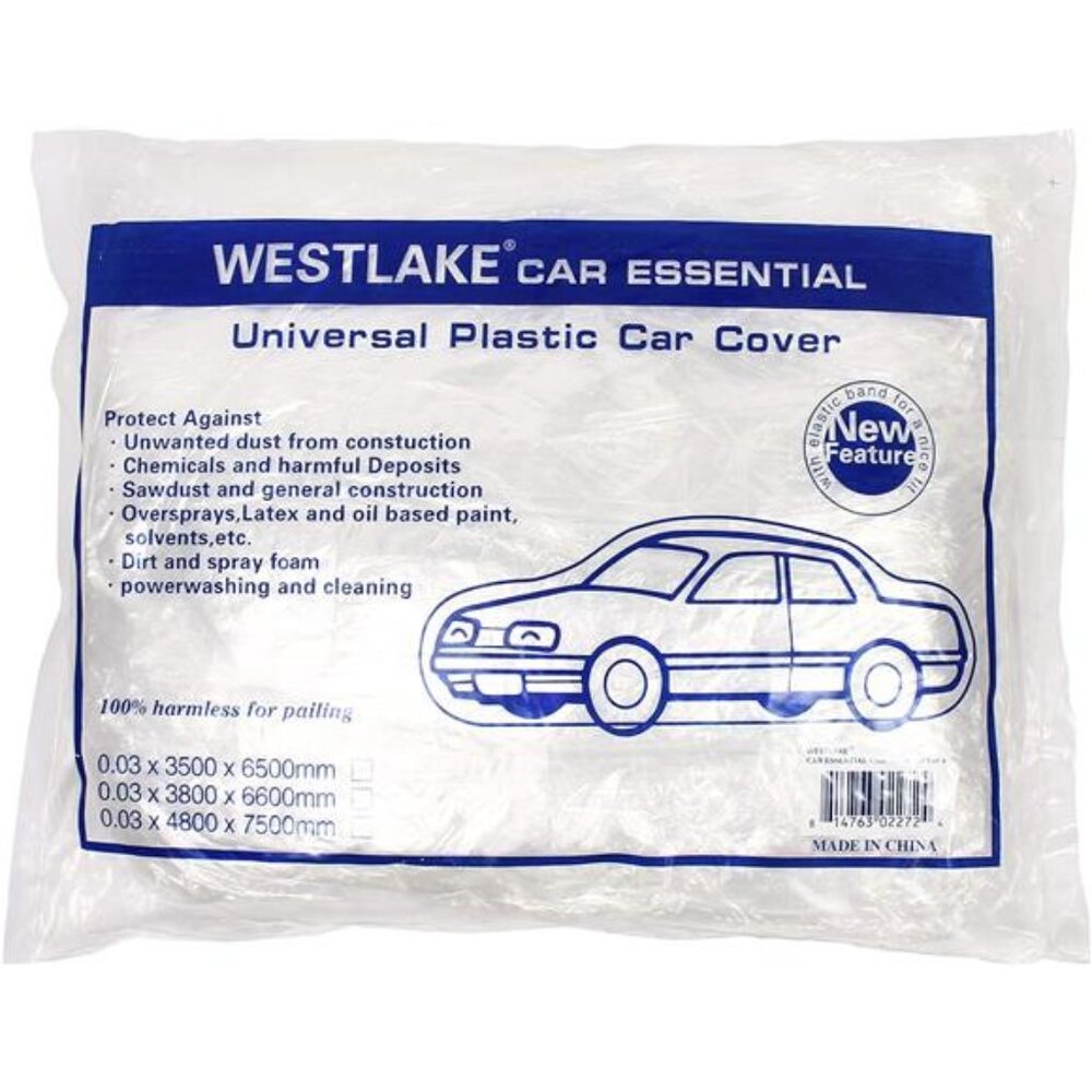 West Lake Universal Clear Disposable Car Cover for SUV, Sedan, Sport Cars